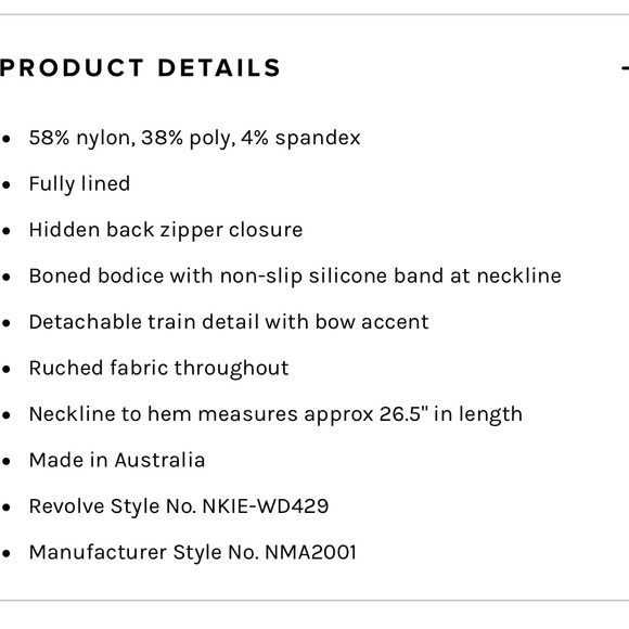 Revolve ADORE 2WAY dress, size S - Picture 5 of 5